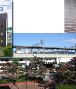 アンタレスビル・2Ｆから見た足利市駅